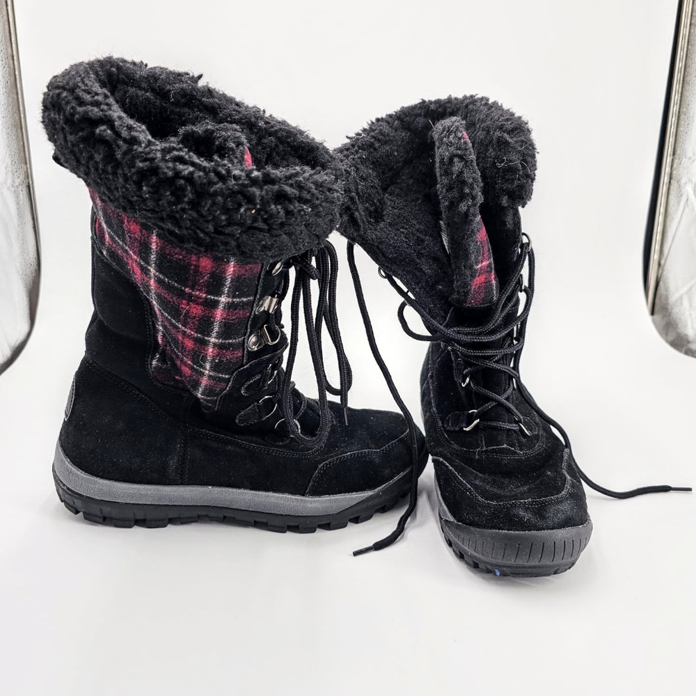 Bearpaw Lotus Suede Water Repellent Lace Up Snow Boots